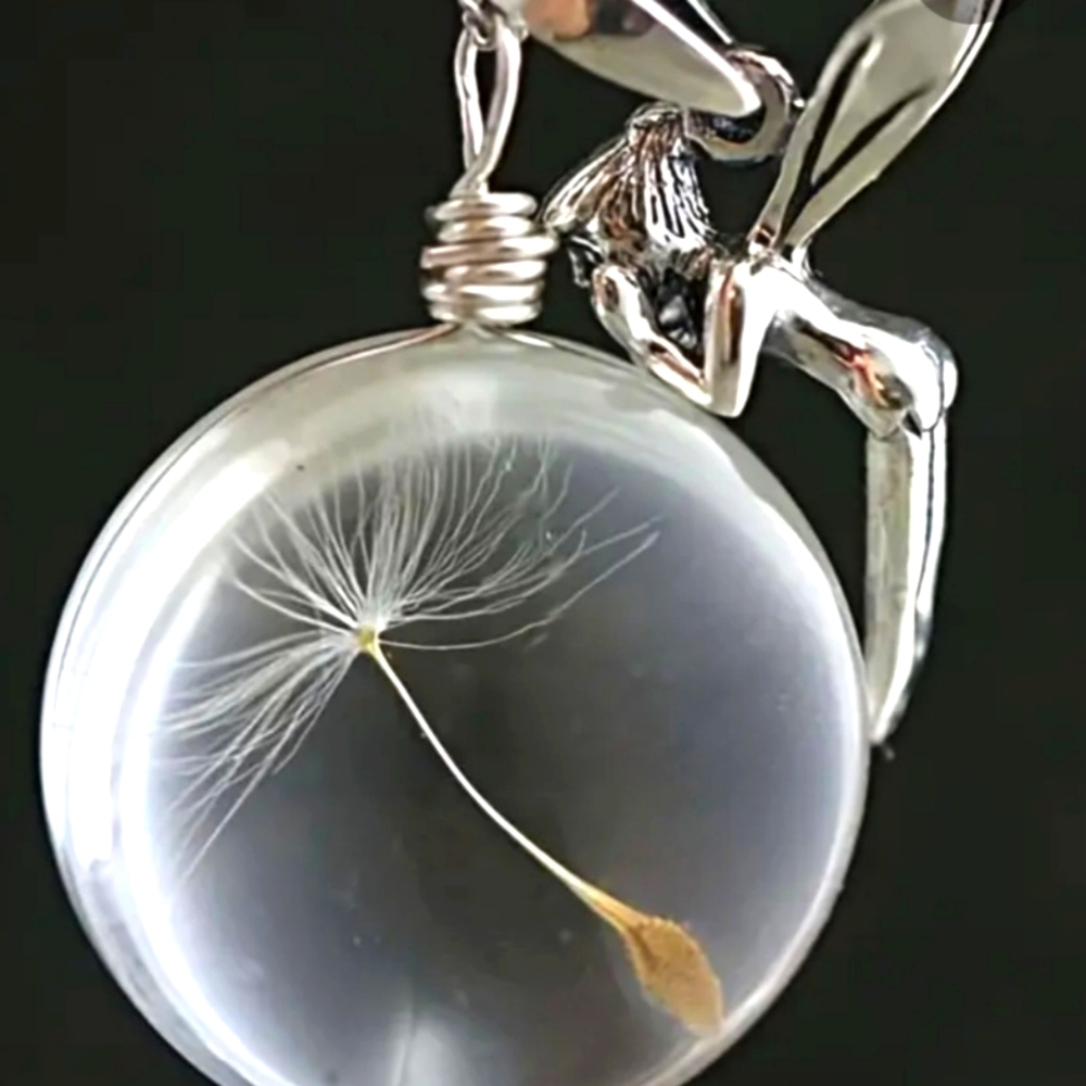 Make a Fairy wish silver necklace.